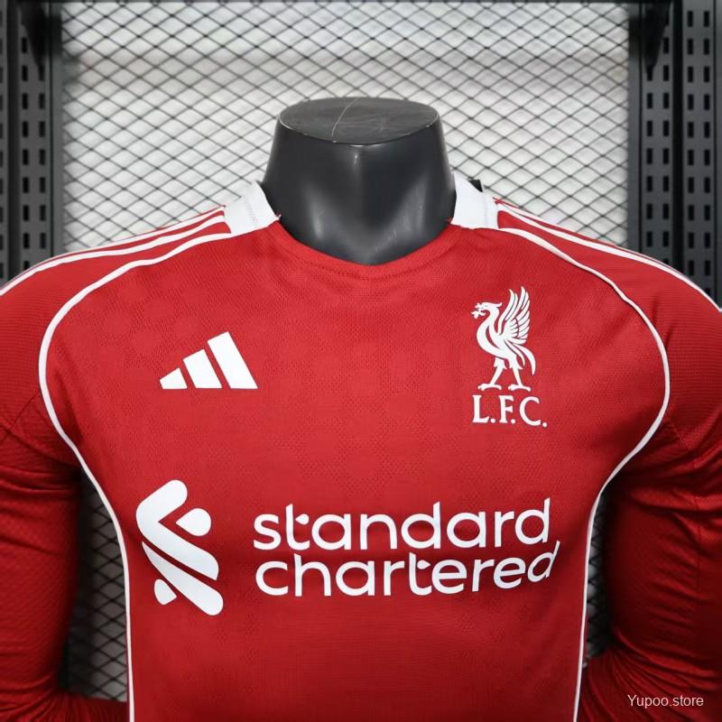 Liverpool Home 2025/26 Long Sleeve