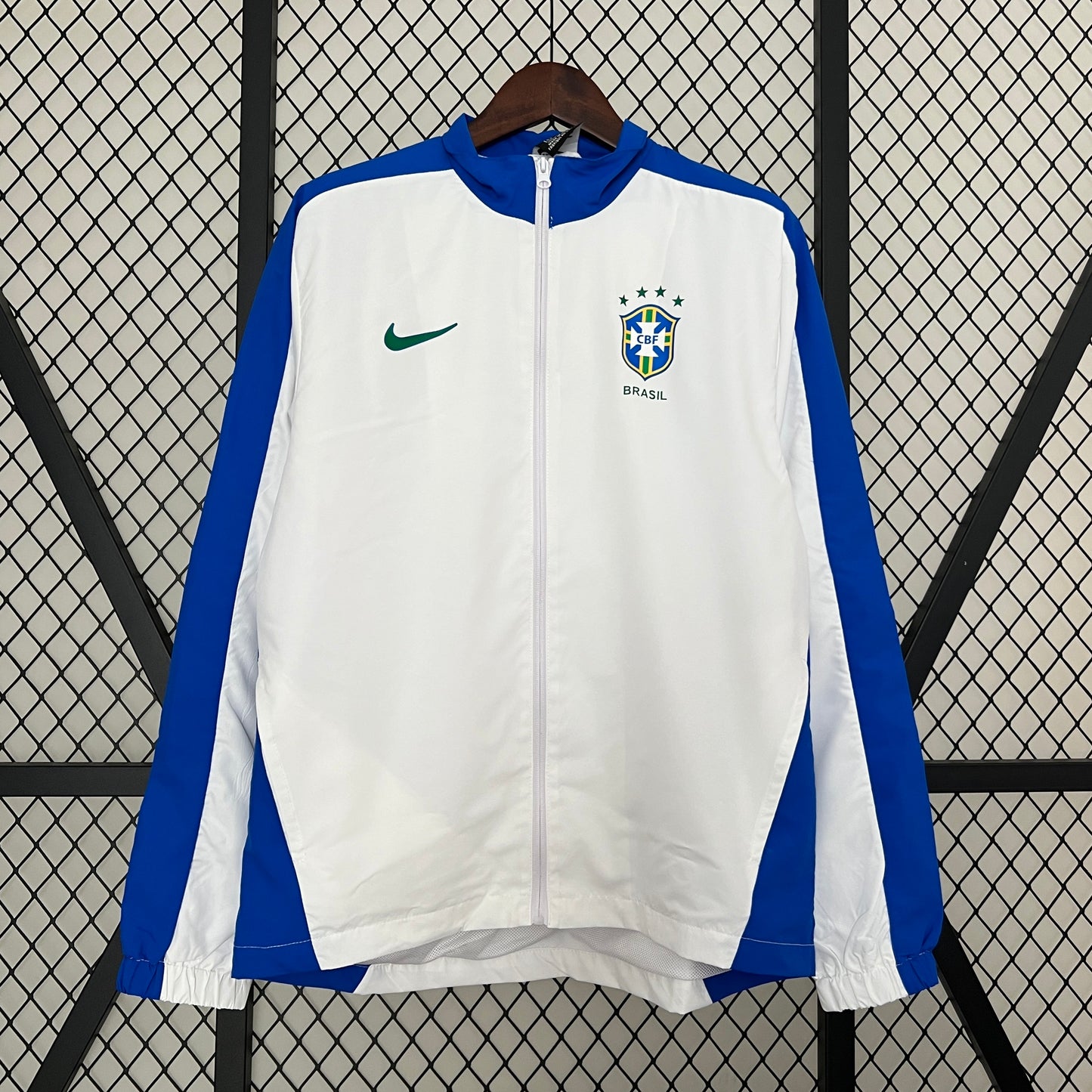 Brazil White Windbreaker