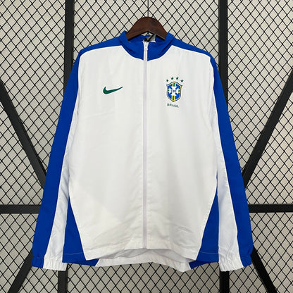 Brazil White Windbreaker