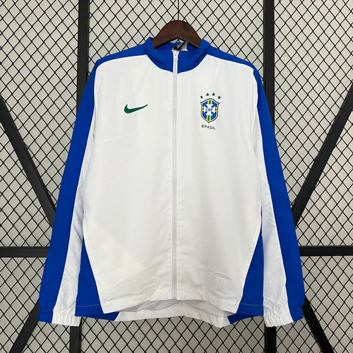 Brazil White Windbreaker