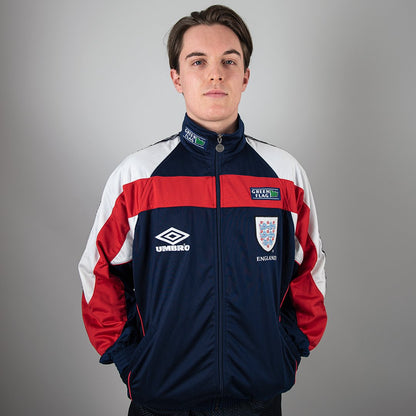 England 1998/99 Green Flag Vintage Jacket Blue