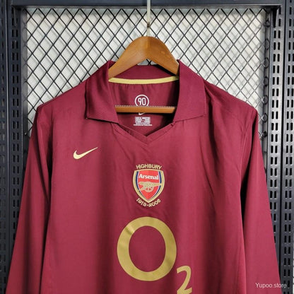 Arsenal Home Long Sleeve 2005/06