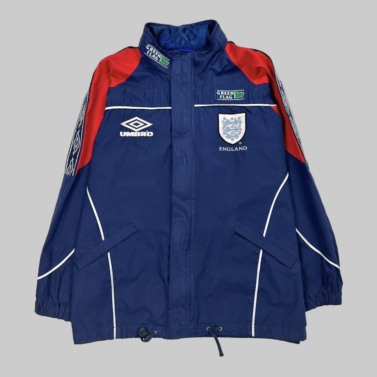 England 1998/99 Green Flag Vintage Jacket Blue