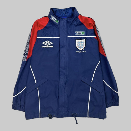 England 1998/99 Green Flag Vintage Jacket Blue